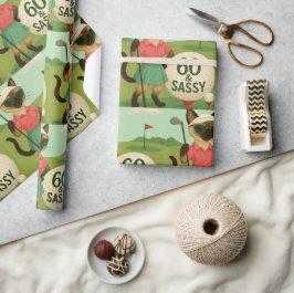 Papel De Regalo 60 Aniversario del Golf para Golfer