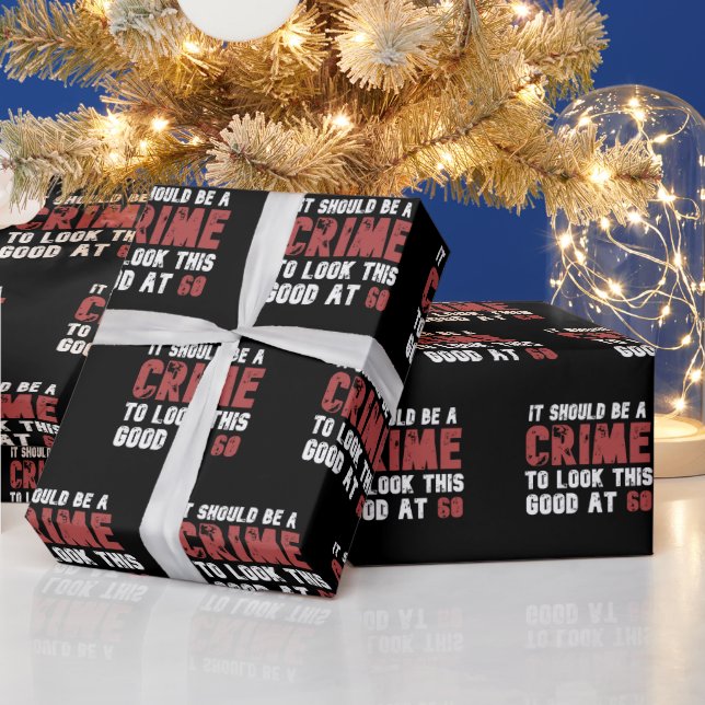 Papel De Regalo 60 años gracioso 60 años angustiado (Vacaciones)