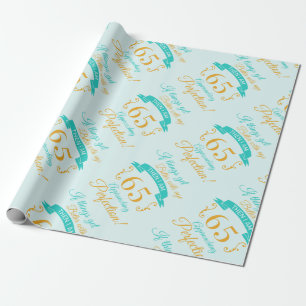Papel De Regalo 65.º cumpleaños mejor con la edad