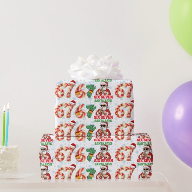 Papel De Regalo 67 Meme Funny Santa Christmas Gift Wrap For Teen  (Regalos de fiesta)