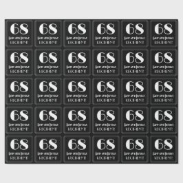 Papel De Regalo 68 Aniversario - Aspecto inspirado en el Art Deco 