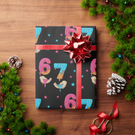 Papel De Regalo 6 7 Meme Six Seven Birthday Wrapping Paper