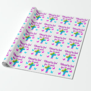 PAPEL DE REGALO 70.ª ORACIÓN DE CUMPLEAÑOS