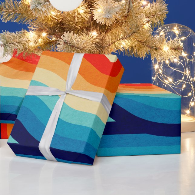 Papel De Regalo 70s Double Wave (Vacaciones)