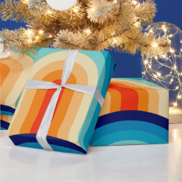 Papel De Regalo 70s Rainbow Curves