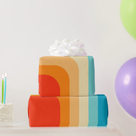 Papel De Regalo 70s Square Rainbow