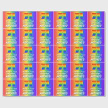 71 Aniversario: Colorido, divertido patrón arcoiri