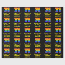 71 Aniversario del nacimiento: Inspirado arcoiris 