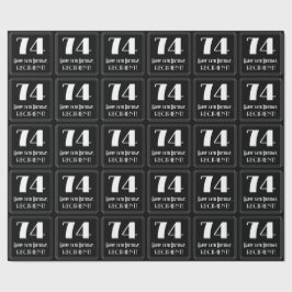 Papel De Regalo 74 Aniversario - Aspecto inspirado en el Art Deco 