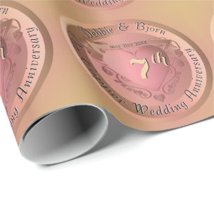 Papel De Regalo 7.ª/22.ª Medalla de Cobre ImagenAniversario de la 