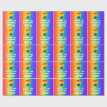 7.º cumpleaños: Colorido, divertido patrón arcoiri