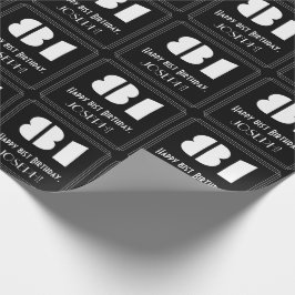 Papel De Regalo 81° cumpleaños: Aspecto inspirado en el Art Deco "