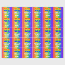 81er cumpleaños: Colorido, divertido patrón arcoir