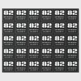 Papel De Regalo 82° cumpleaños: Aspecto inspirado en el Art Deco "