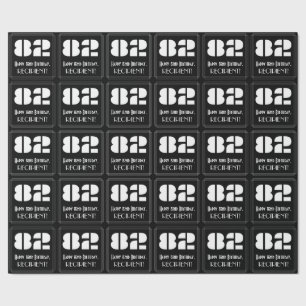 Papel De Regalo 82° cumpleaños: Aspecto inspirado en el Art Deco "