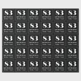 Papel De Regalo 83 Aniversario - Aspecto inspirado en el Art Deco 