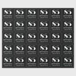 Papel De Regalo 85º cumpleaños - Aspecto inspirado en el Art Deco 