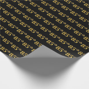 Papel De Regalo 85o (Ochenta-Quinto) acontecimiento del oro negro,