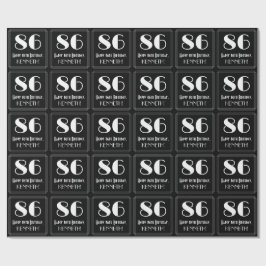 Papel De Regalo 86º cumpleaños - Aspecto inspirado en el Art Deco 