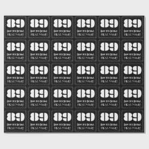 Papel De Regalo 89º cumpleaños: Aspecto inspirado en el Art Deco "