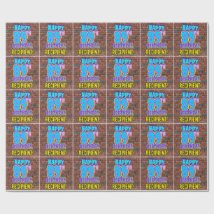 Papel De Regalo 89° cumpleaños: Diversión, graffiti urbano inspira