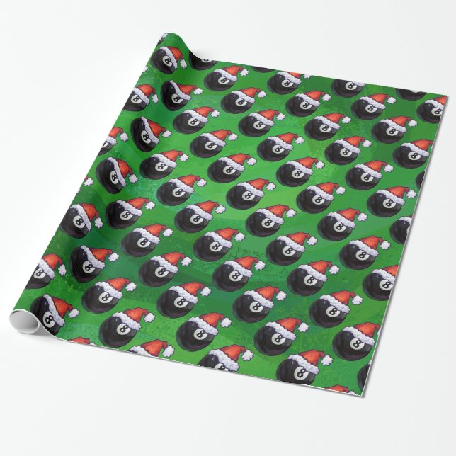 Papel De Regalo 8 Ball Navidades Green (Desenrollado)