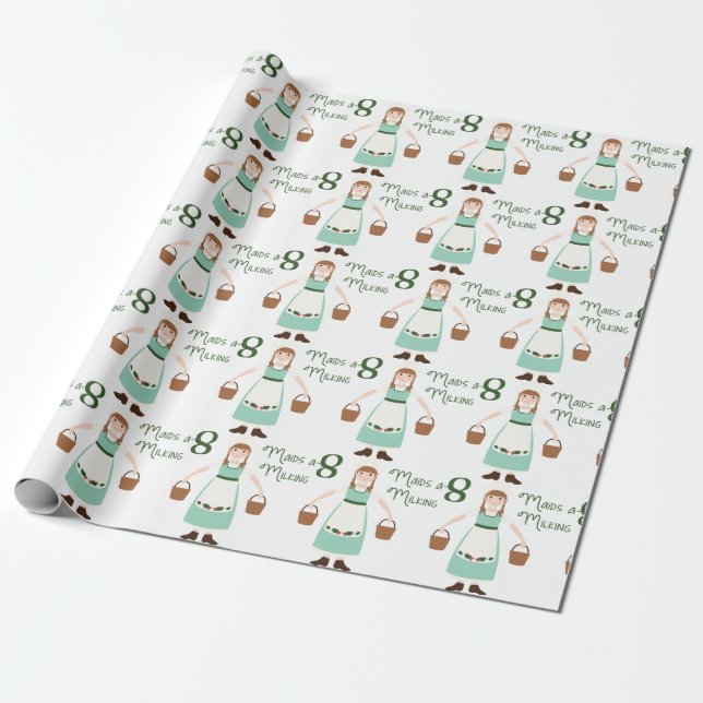 Papel De Regalo 8 criadas a la leche (Desenrollado)