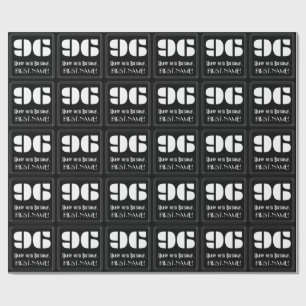 Papel De Regalo 96º cumpleaños: Aspecto inspirado en el Art Deco "