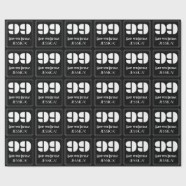 Papel De Regalo 99º cumpleaños: Aspecto inspirado en el Art Deco "