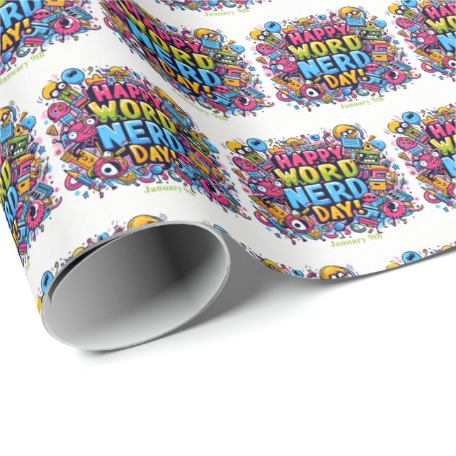 Papel De Regalo 9 ene. - Día del nerd de la palabra (Esquina del rollo)