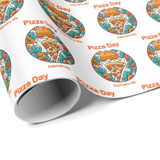 Papel De Regalo 9 feb. - Día de la pizza (Esquina del rollo)