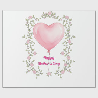 Papel De Regalo A beautiful design for Mother's Day- Pastel pink