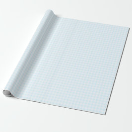 Papel de regalo a cuadros azul cian pálido