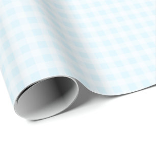 Papel de regalo a cuadros azul cian pálido
