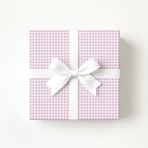 Papel de regalo a cuadros rosa pastel / lila Prepp