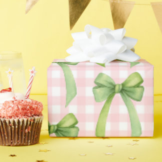 Papel de regalo a cuadros rosados