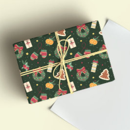 Papel De Regalo A Cute Winter Holiday Wrapping Paper