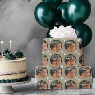 Papel De Regalo A la mejor foto del Personalizado de papá gato de 