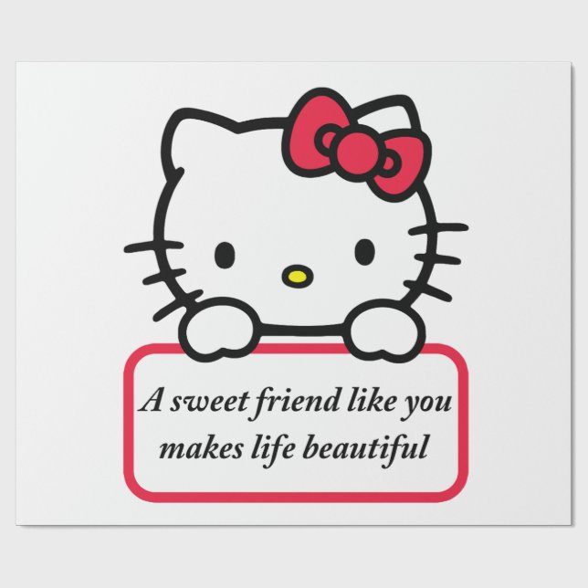 Papel De Regalo A Sweet Friend Like You - Heartfelt Quote T-Shirt (Superficie plana)