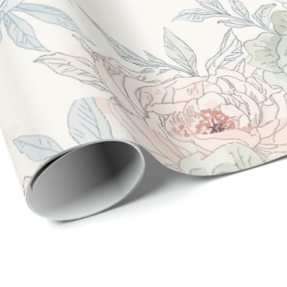 Papel De Regalo A symphony of song and petals pattern