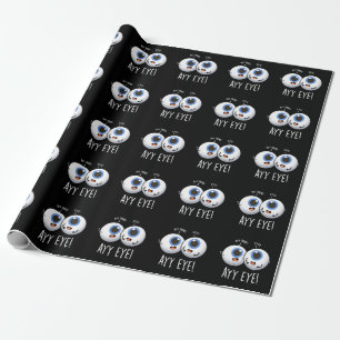 Papel De Regalo Aay Eye Funny AI Pun Fondo Oscuro Divertido