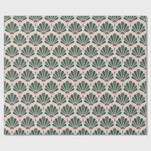 Papel De Regalo Abano, Taupe y Art Deco en forma de lágrima de esm