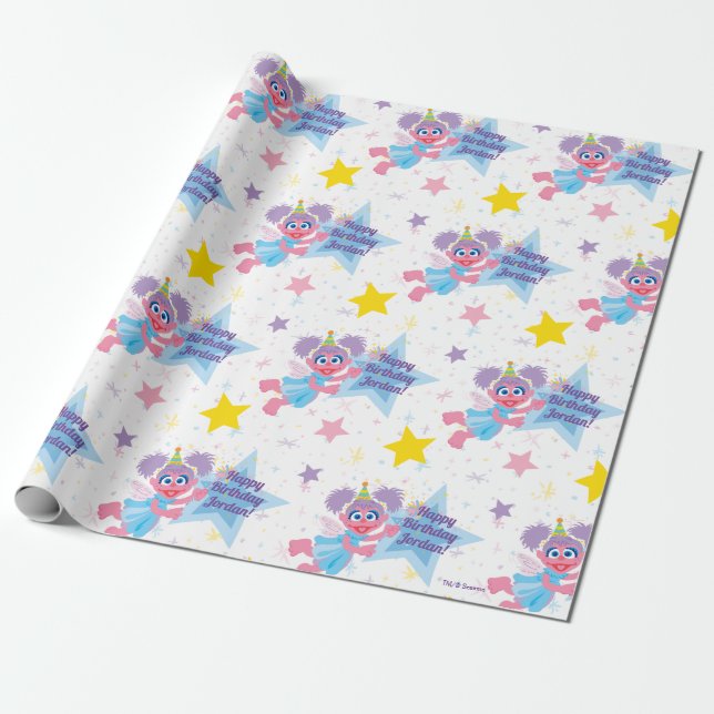 Papel De Regalo Abby Cadabby Fiesta Star Pattern (Desenrollado)