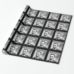 Papel De Regalo Abe Lincoln y la cita "Manténgase Firme"