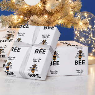 Papel De Regalo Abeja Ama Trabajar Abeja