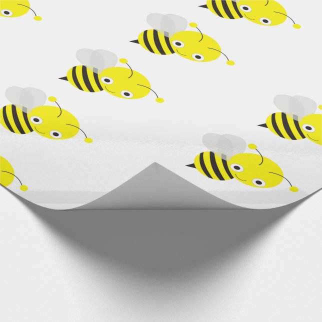 Papel De Regalo Abeja Bumble Lindo (Esquina)