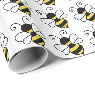 Papel De Regalo Abeja cortada