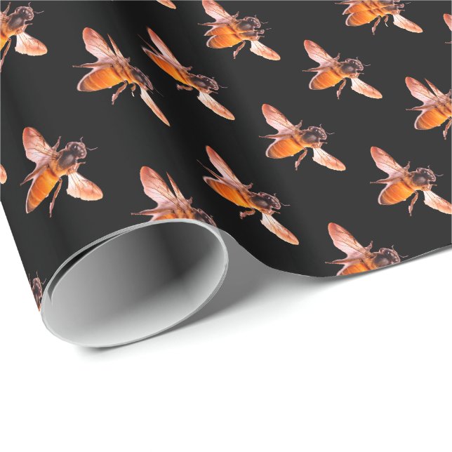 Papel De Regalo Abeja de miel (Esquina del rollo)