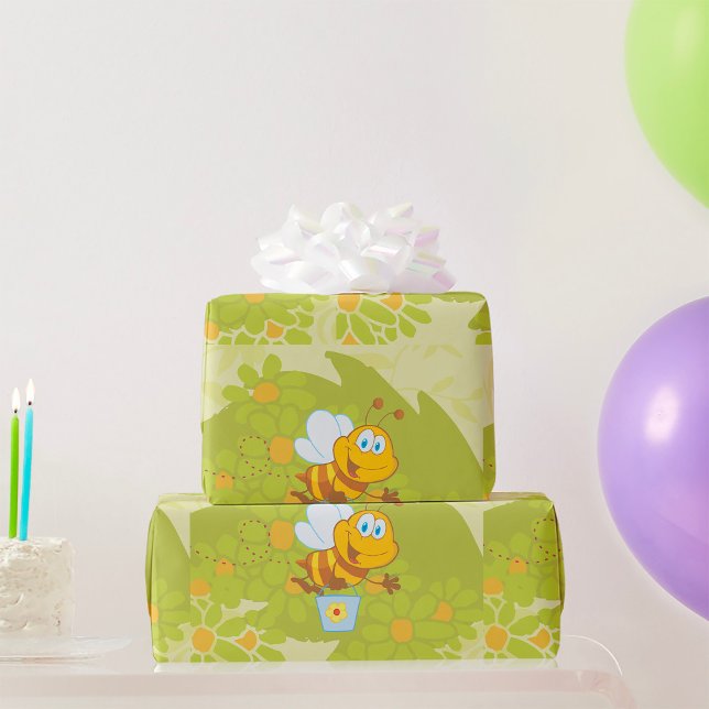 Papel De Regalo Abeja Feliz de la Miel (Subido por el creador)