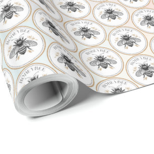 Papel De Regalo Abeja Melífera